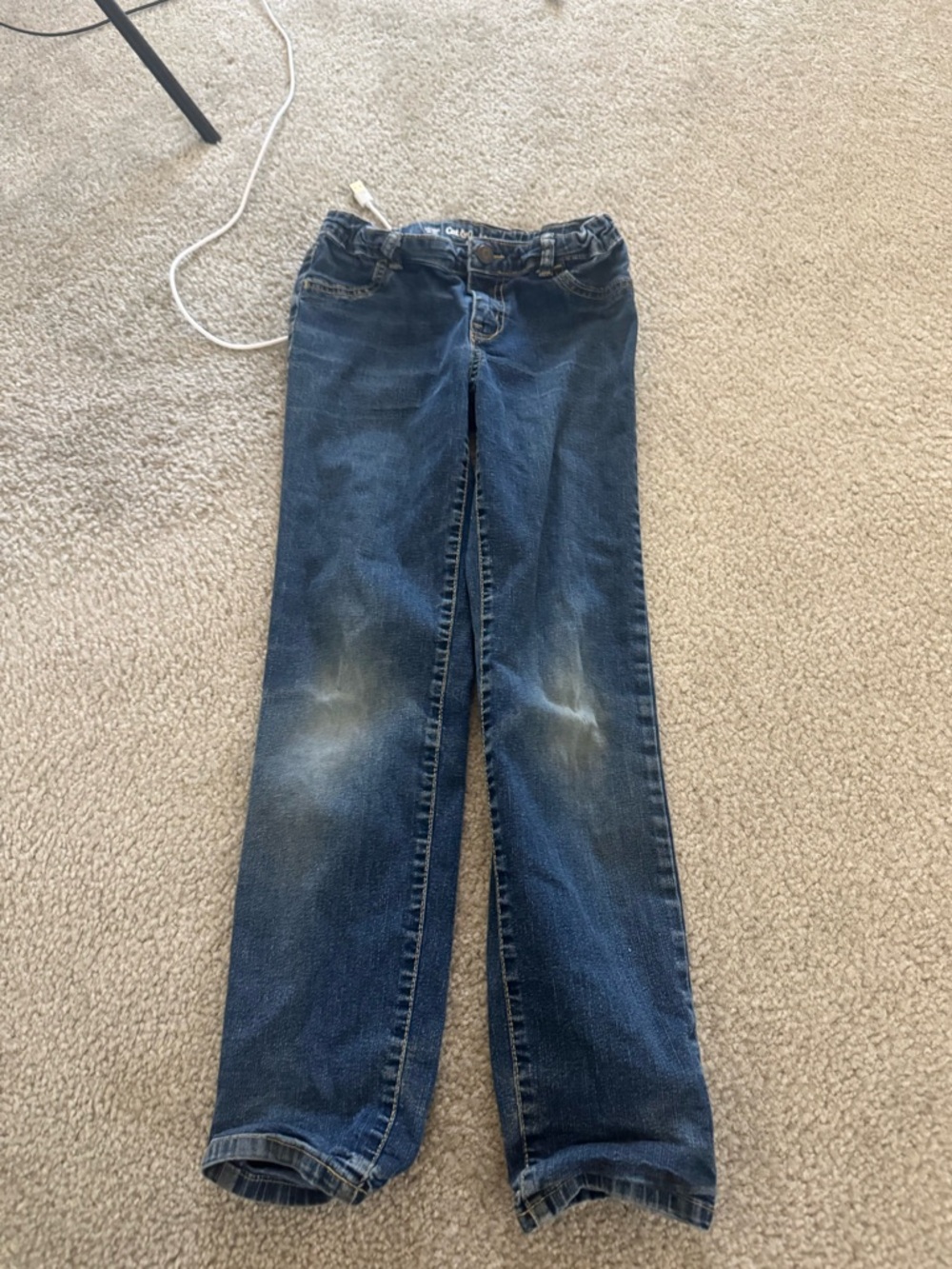 Cat & Jack kid Dark Blue Straight Leg Jeans size 12